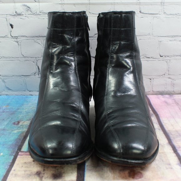 FLORSHEIM Side Zip Ankle Boots Size 10 - Picture 5 of 11